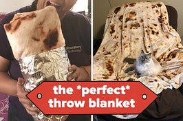 A split thumbnail of a burrito blanket