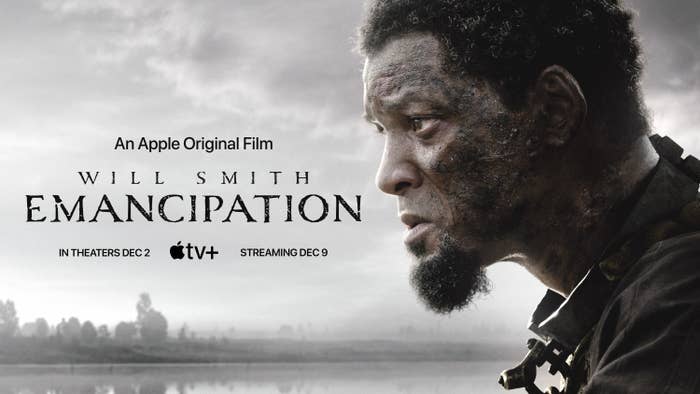 Title card for Emancipation featuring a closeup of Will&#x27;s character