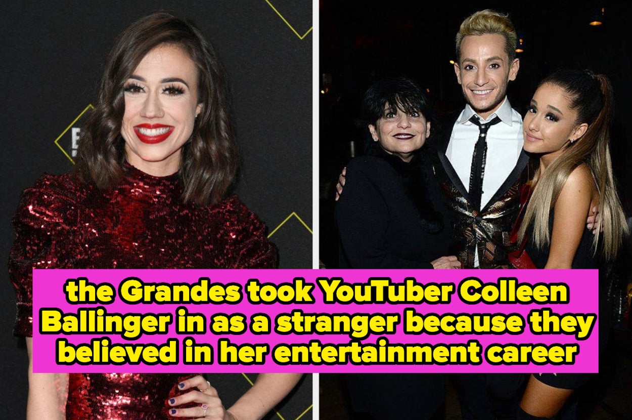 the Grandes took YouTuber Colleen Ballinger in as a stranger because they believed in her entertainment career