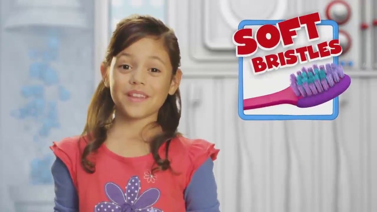 Jenna in a toothbrush commercial