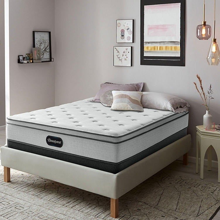 the white gel memory foam mattress on bed frame