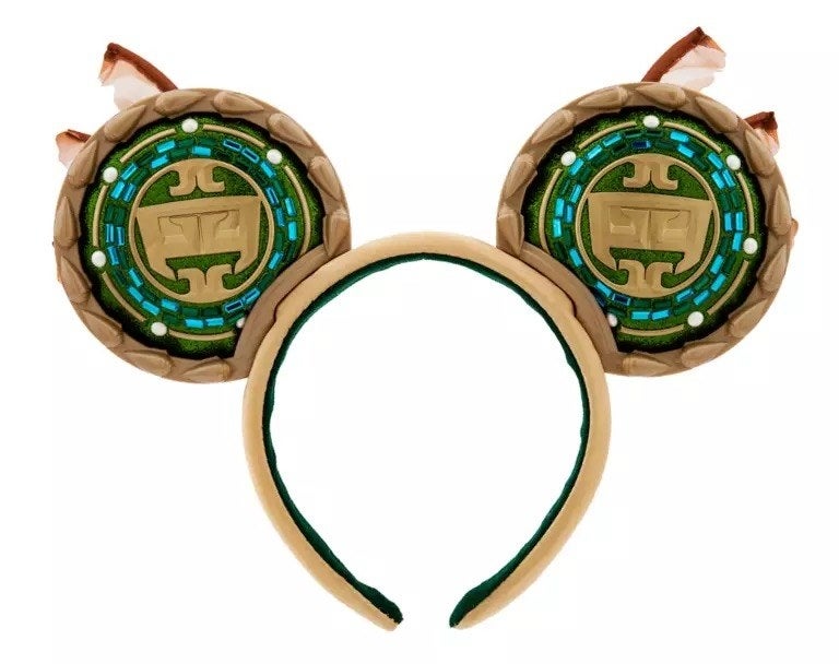 Mickey Ear Headband with Namor&#x27;s sigil in the ears and feather like pieces on the back