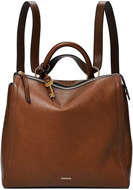 a brown convertible fossil bag
