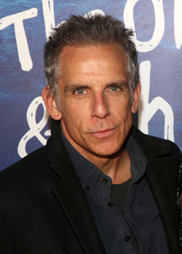 Ben Stiller poses at the opening night of the new play &quot;The Old Man &amp;amp; The Pool&quot; at The Vivian Beaumont Theatre