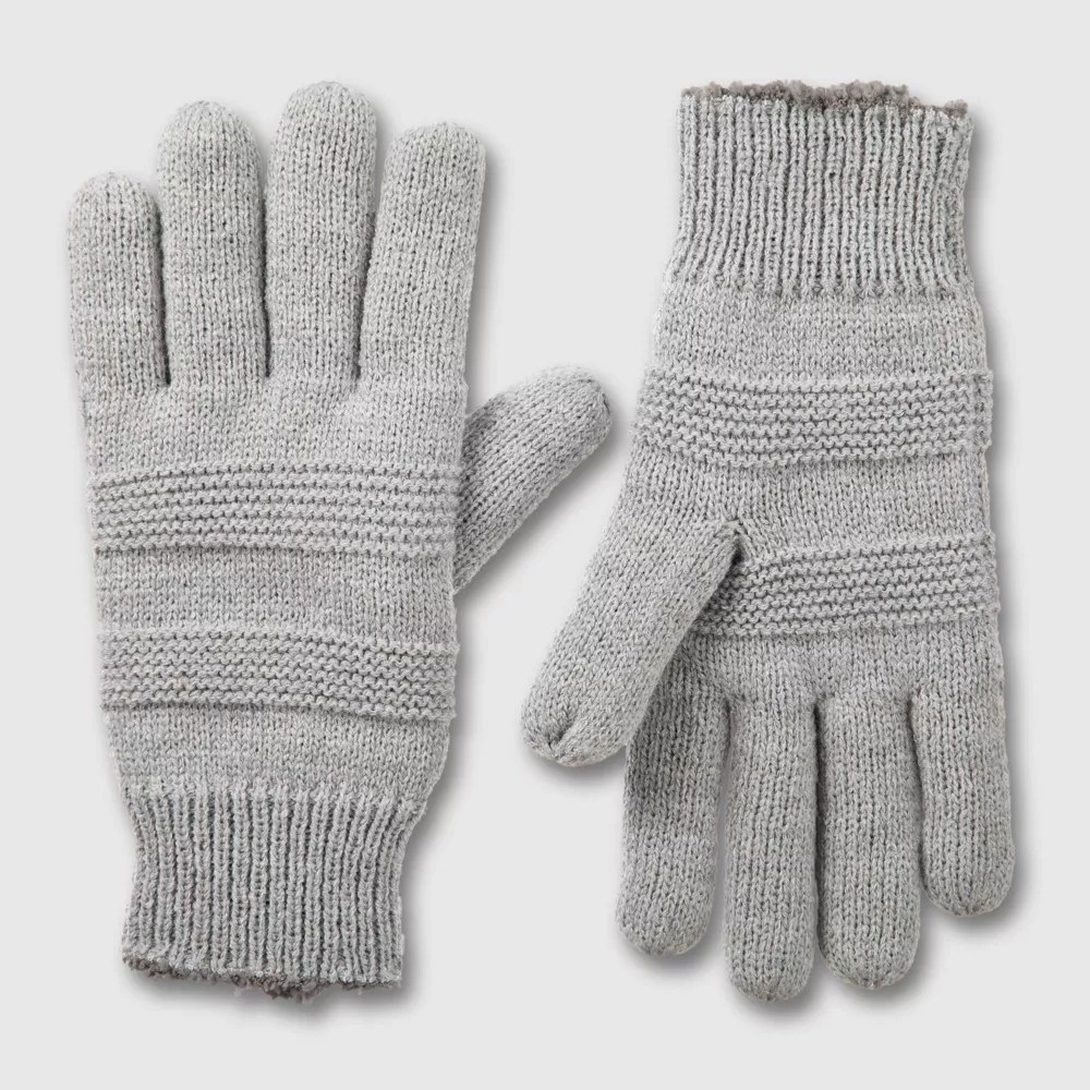 The gloves in the color Heather Gray