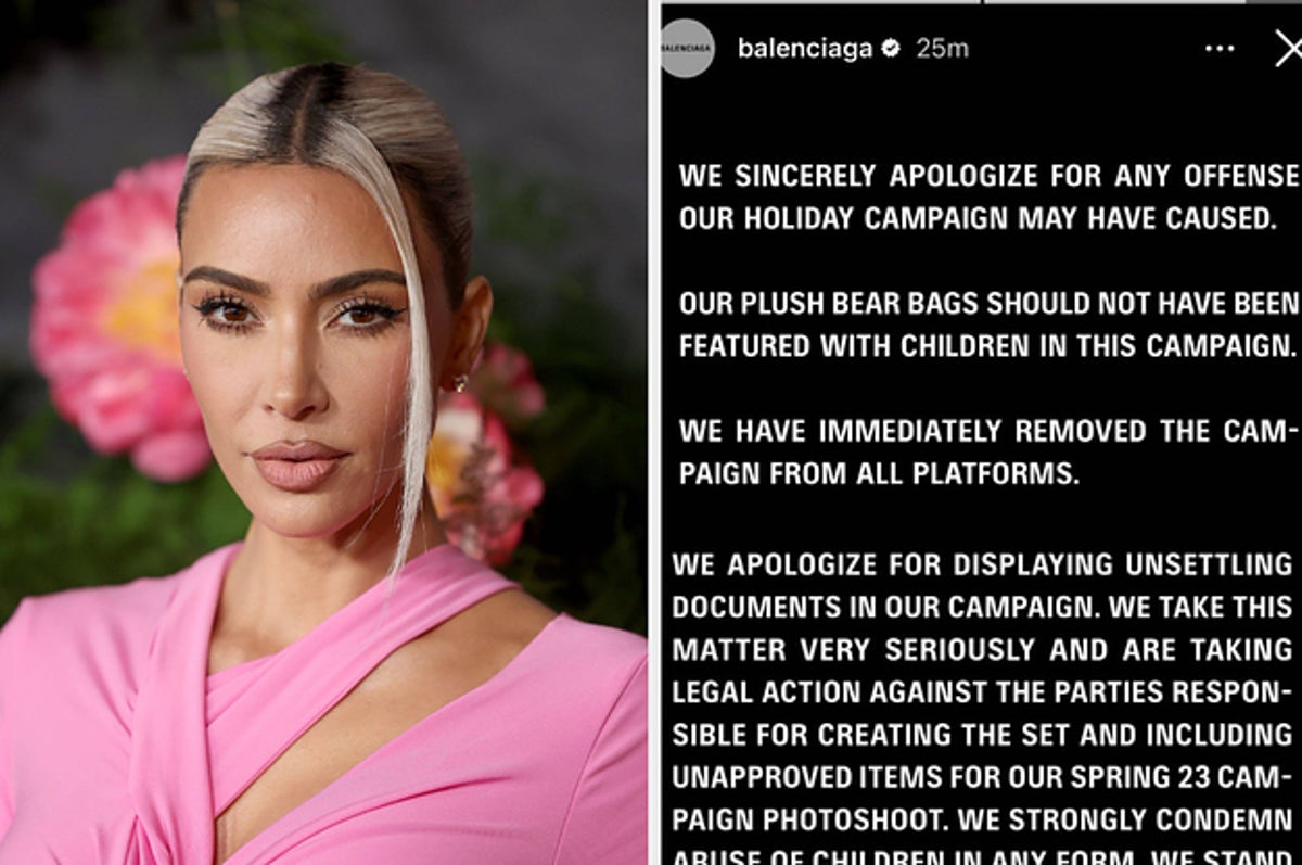 Amateur Blowjob Kim Kardashian - Kim Kardashian â€œDisgustedâ€ By Balenciaga's Teddy Bear Shoot