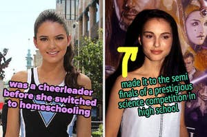 在高中时，肯德尔·詹纳（Kendall Jenner）是一名啦啦队长，娜塔莉·波特曼（Natalie Portman）进入了享有声望的科学比赛的半决赛
