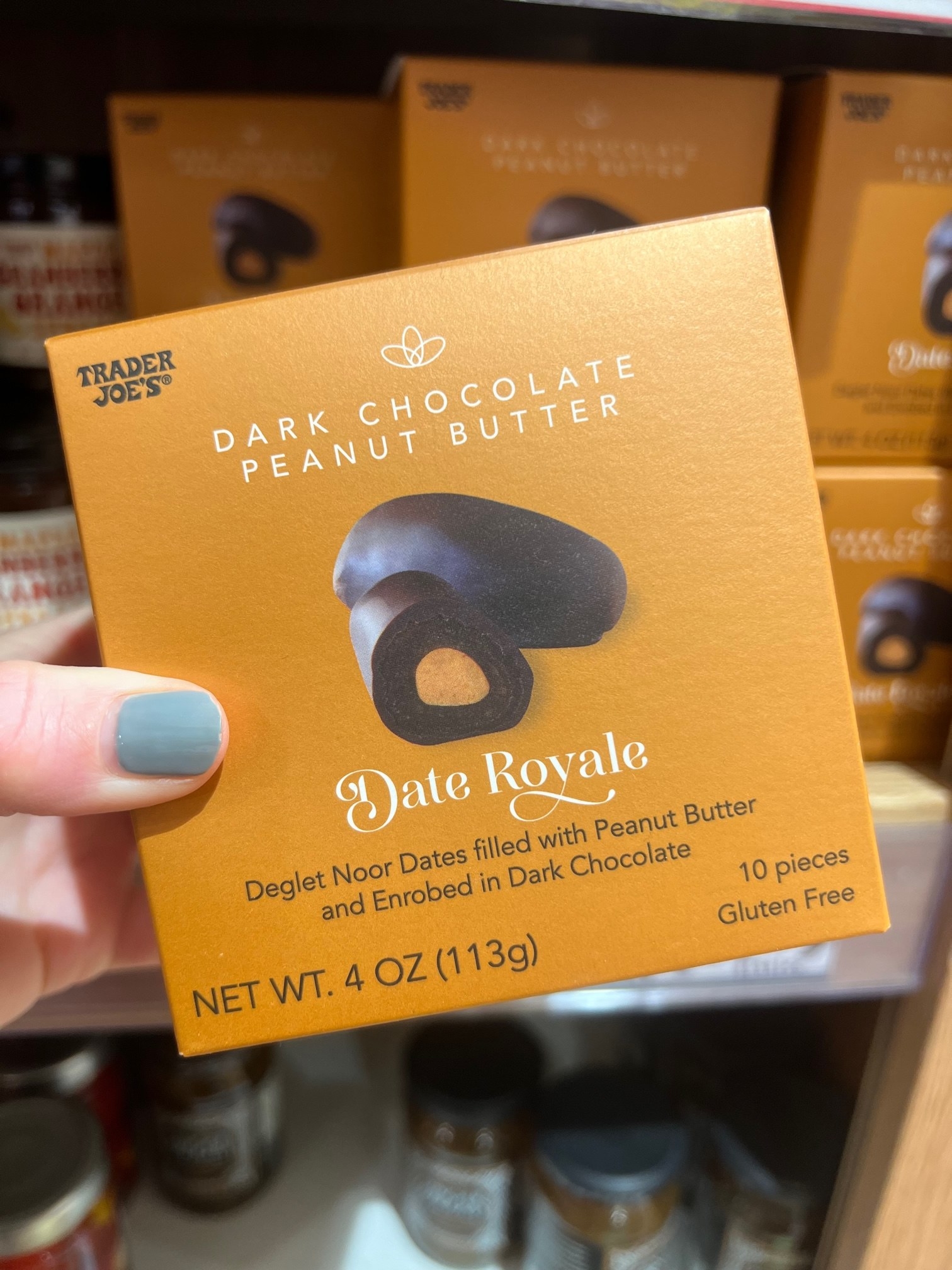 Dark Chocolate Peanut Butter Date Royale