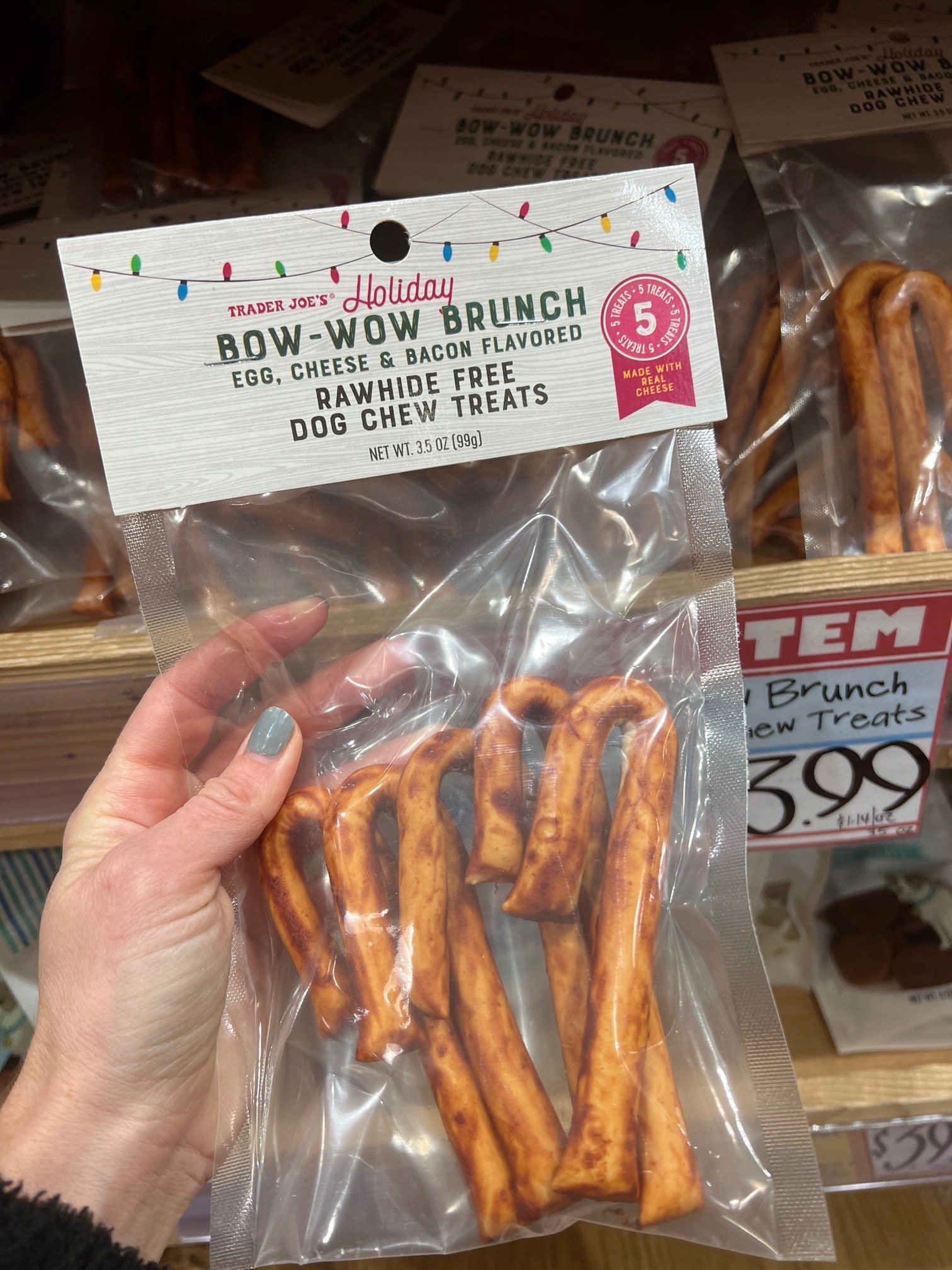 Bow-Wow Brunch Egg, Cheese &amp;amp; Bacon Flavored Rawhide Free Dog Chew Treats