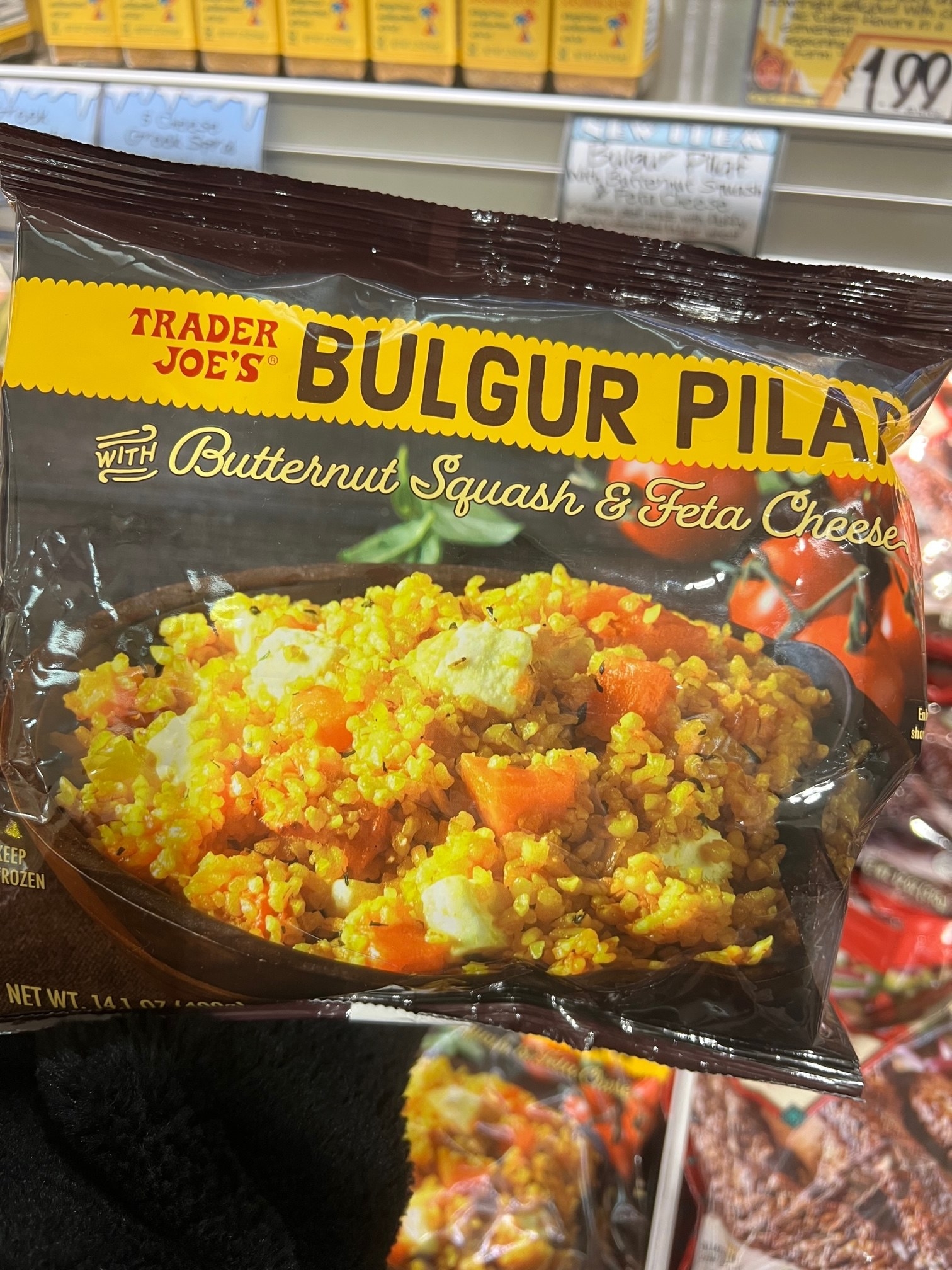 Bulgur Pilaf With Butternut Squash and Feta Cheese