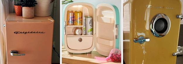 vintage mini fridge amazon