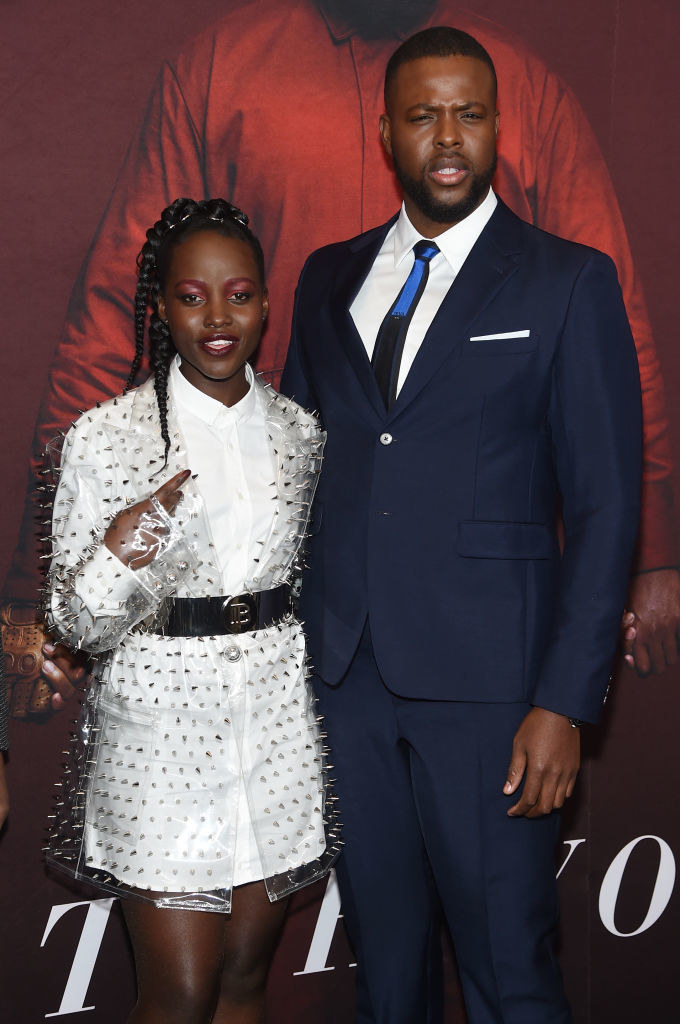 closeup of Lupita and Duke