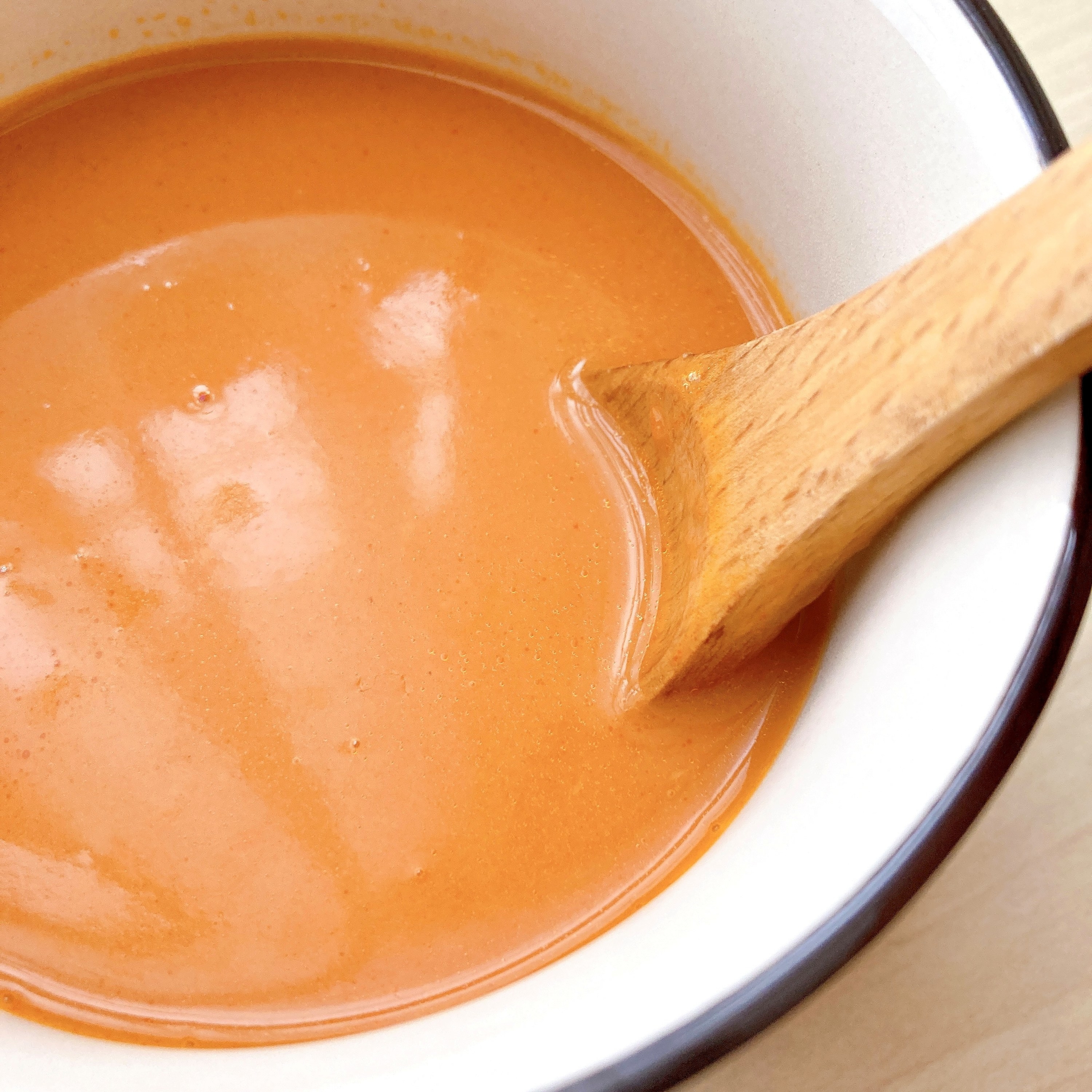 無印良品のオススメのスープ「素材を生かしたスープ 海老のビスク」