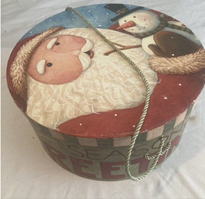 A Christmas hat box