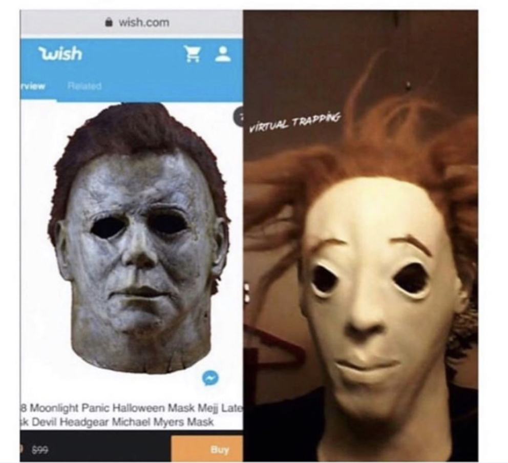 A scary mask