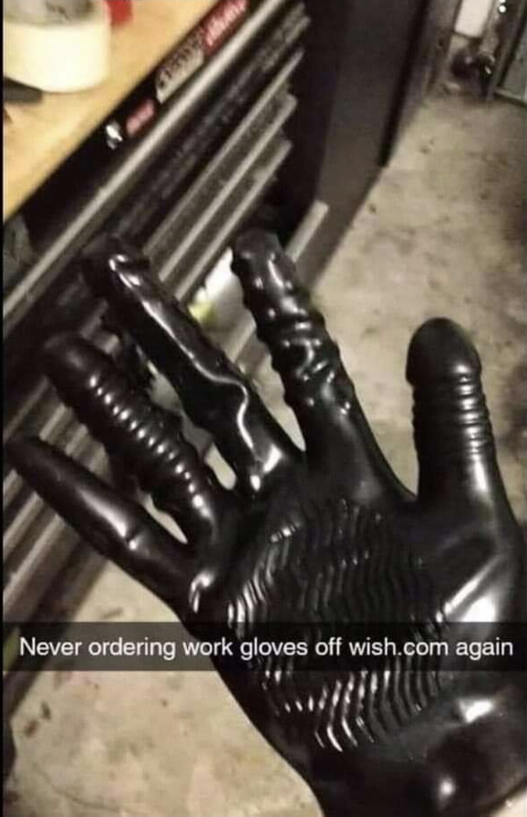A leather glove