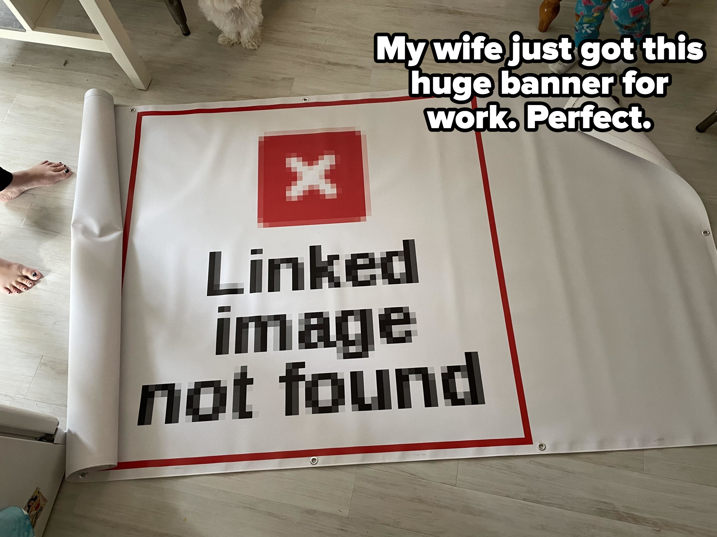 &quot;Linked image not found&quot;