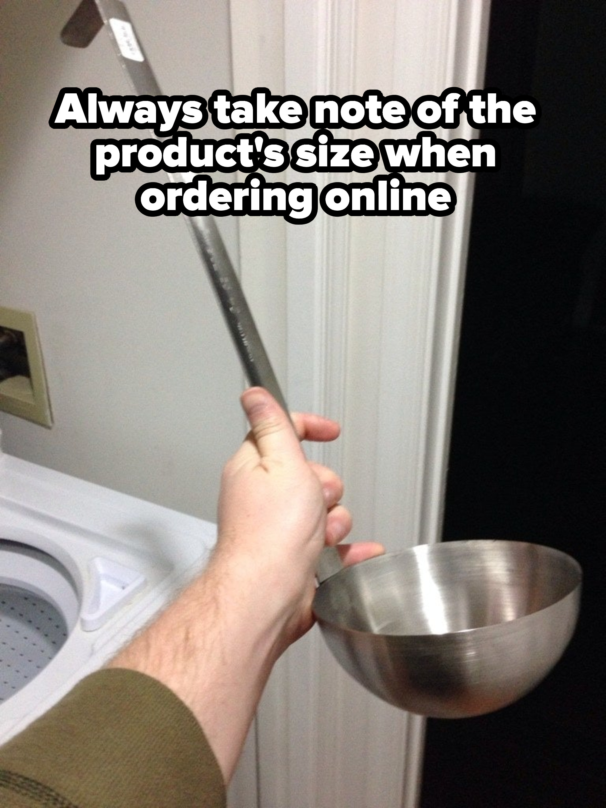 A giant ladle