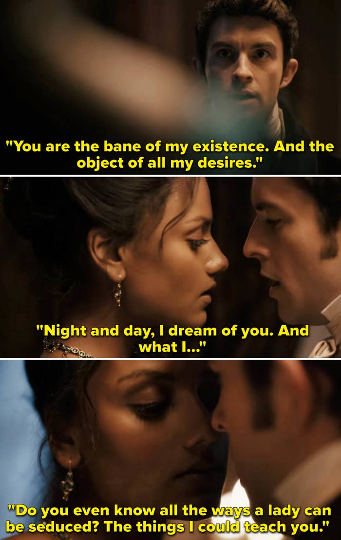 Screenshots from "Bridgerton"