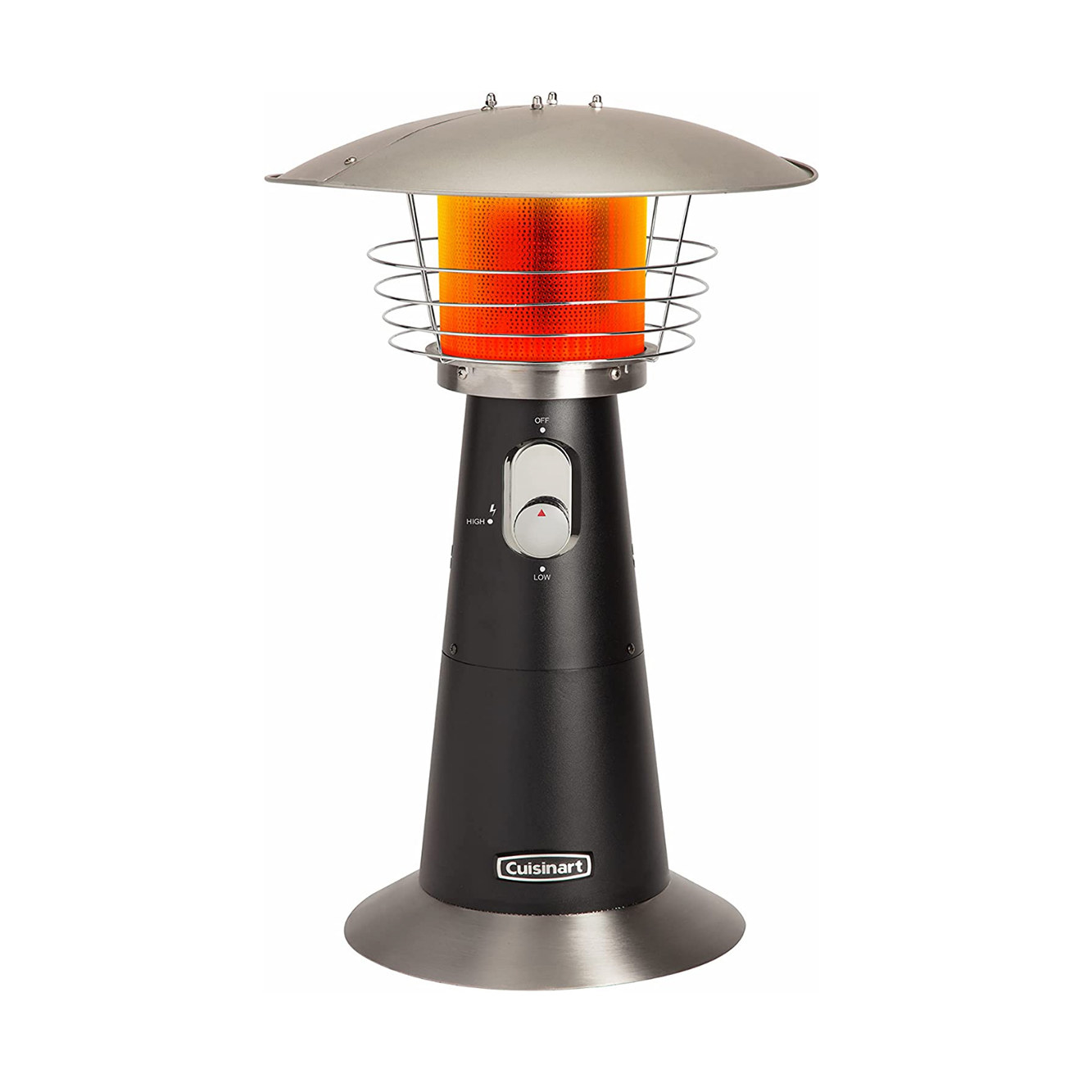 A tabletop outdoor propane heater from Cuisinart