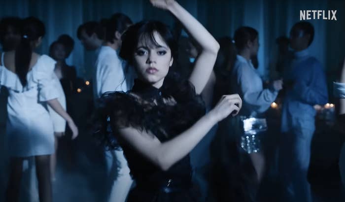 Jenna Ortega as Wednesday Addams dancing