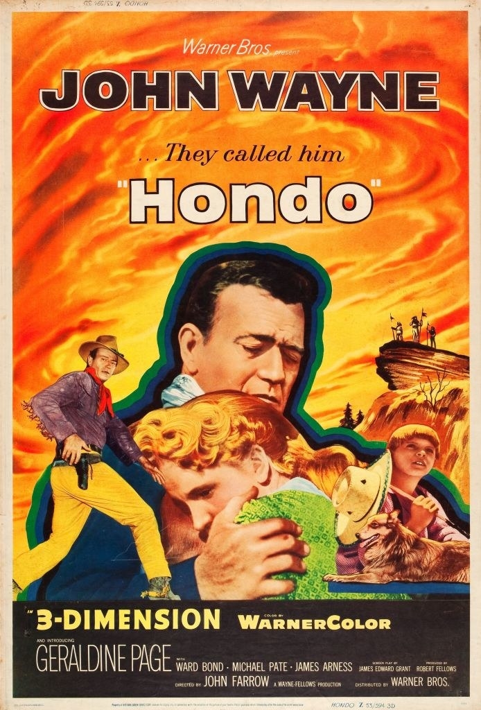 john wayne in the movie poster for hondo