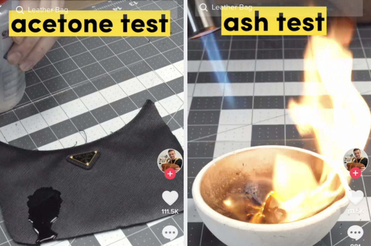 acetone test; ash test
