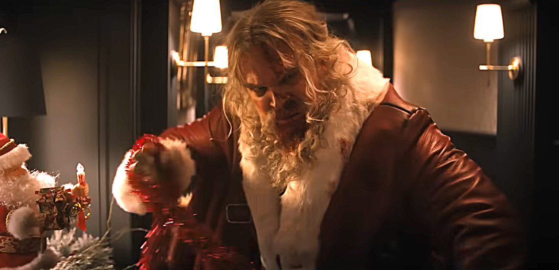David Harbour as Santa being violent