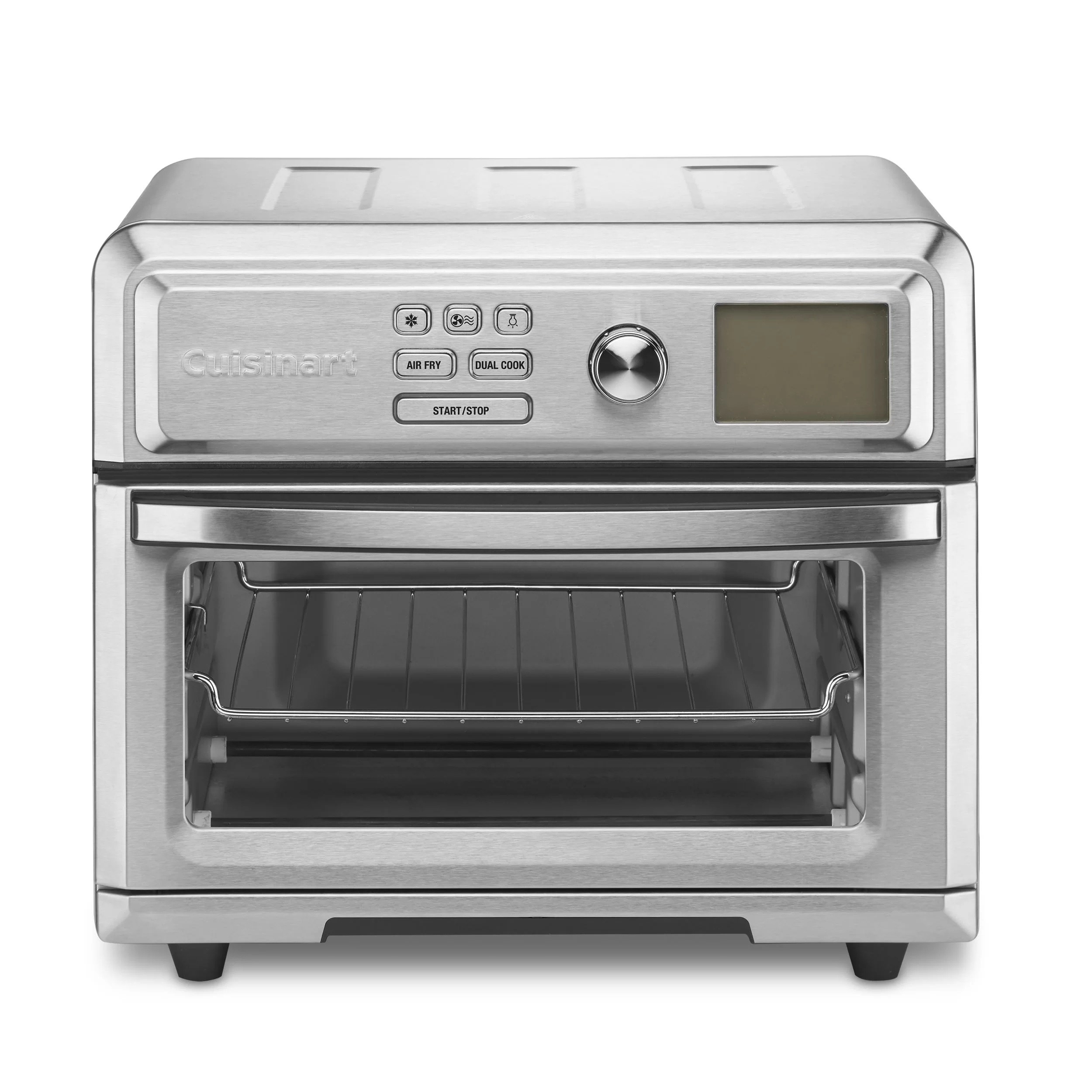 a silver air-fryer toaster oven