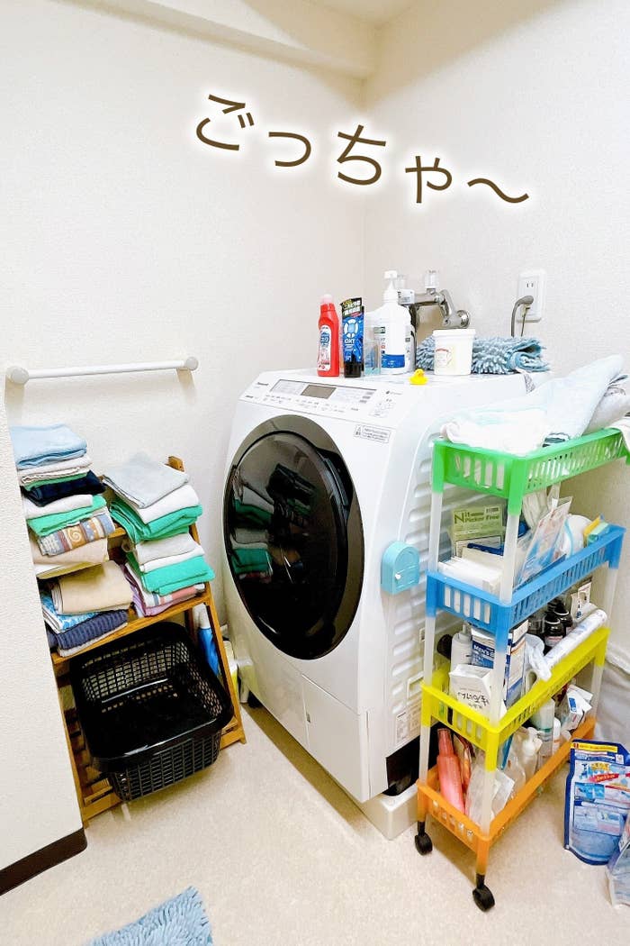NITORI（ニトリ）のおすすめ収納グッズ「つっぱり洗濯機ラック ソルヴィ （IMPV）」
