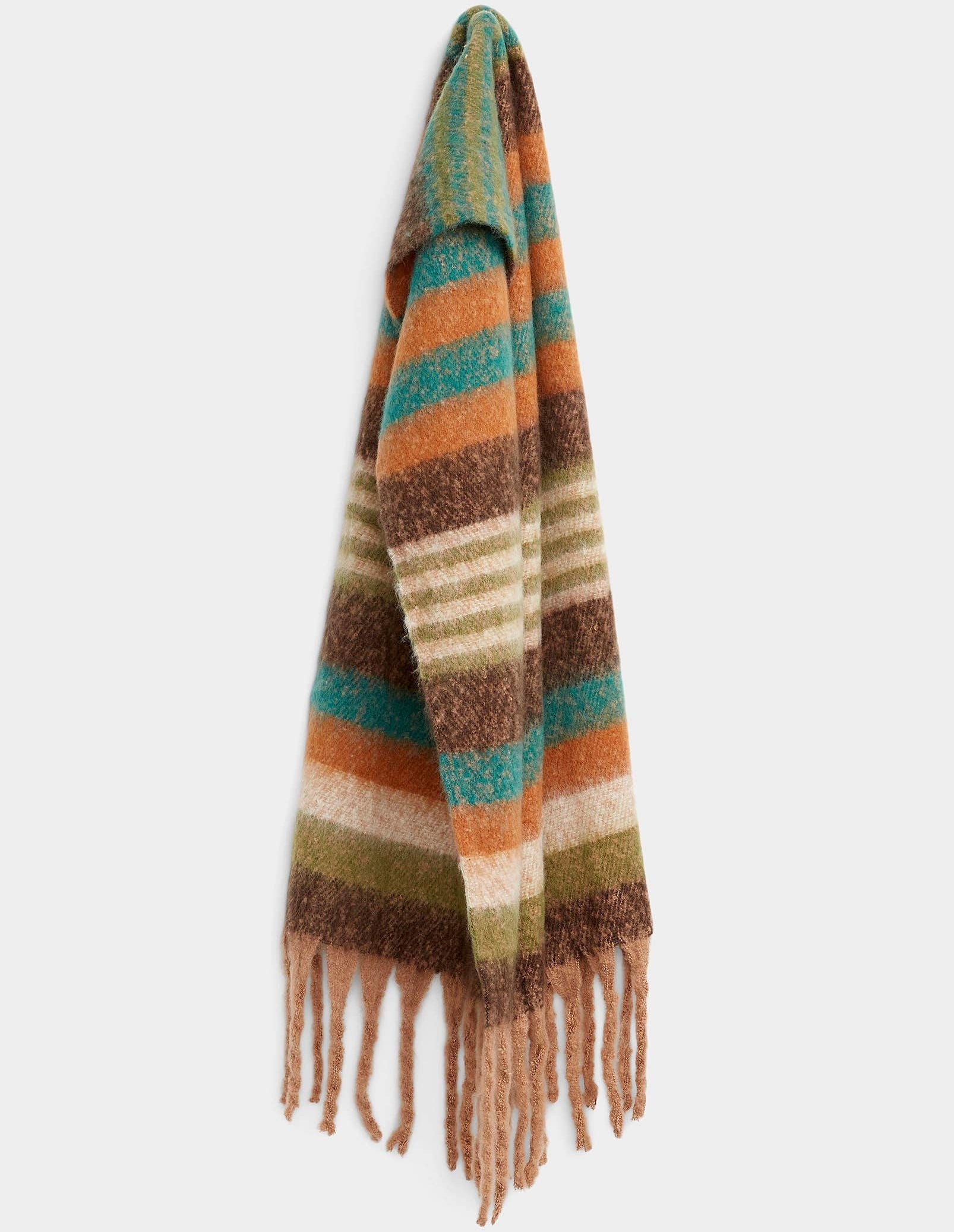 a soft-looking scarf on a blank background