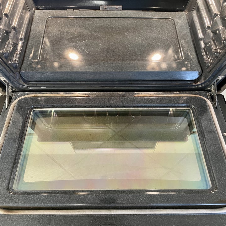 the sparkling clean oven after using the pink stuff