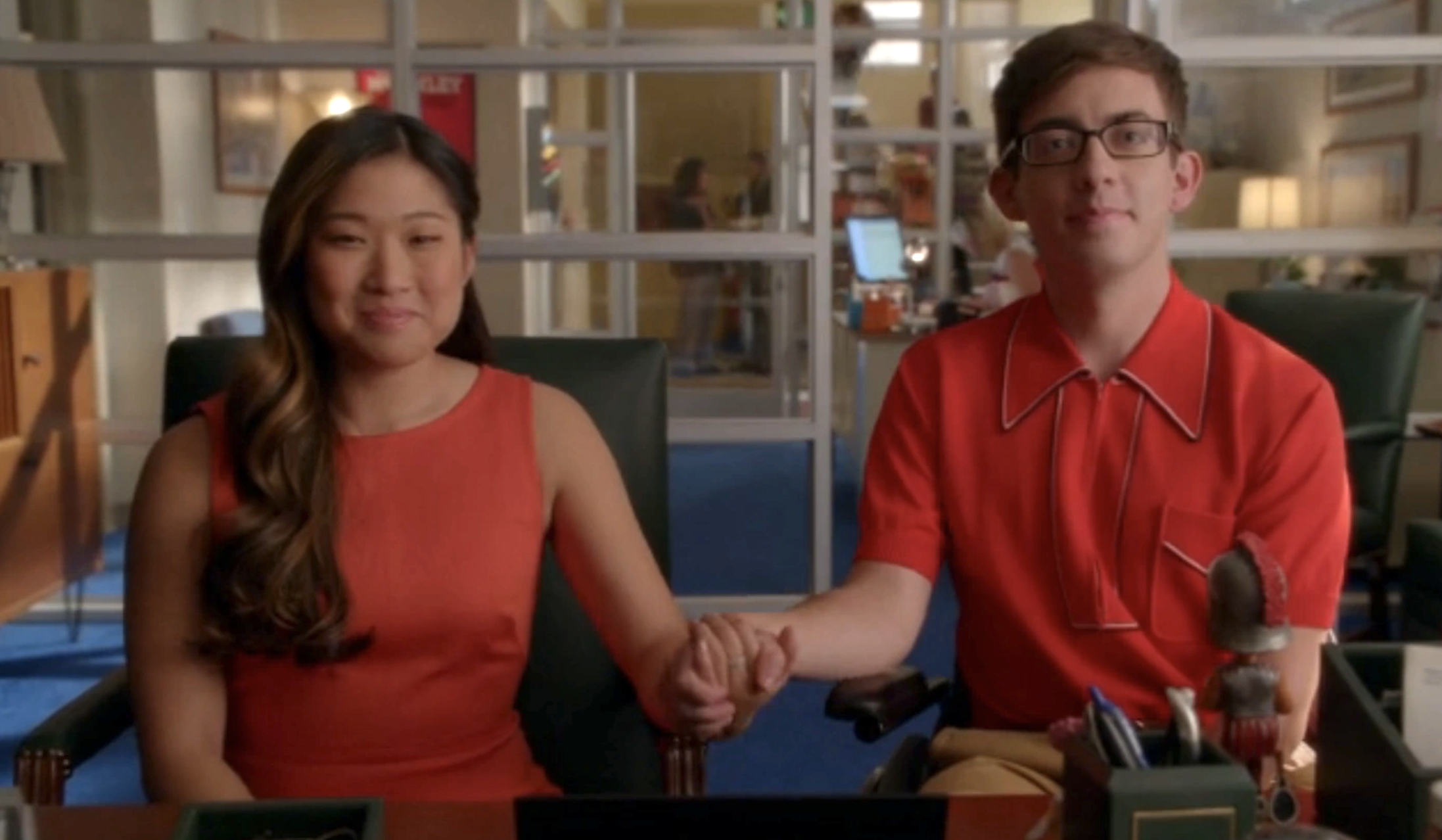 Jenna Ushkowitz And Kevin McHale Glee Interview - 58