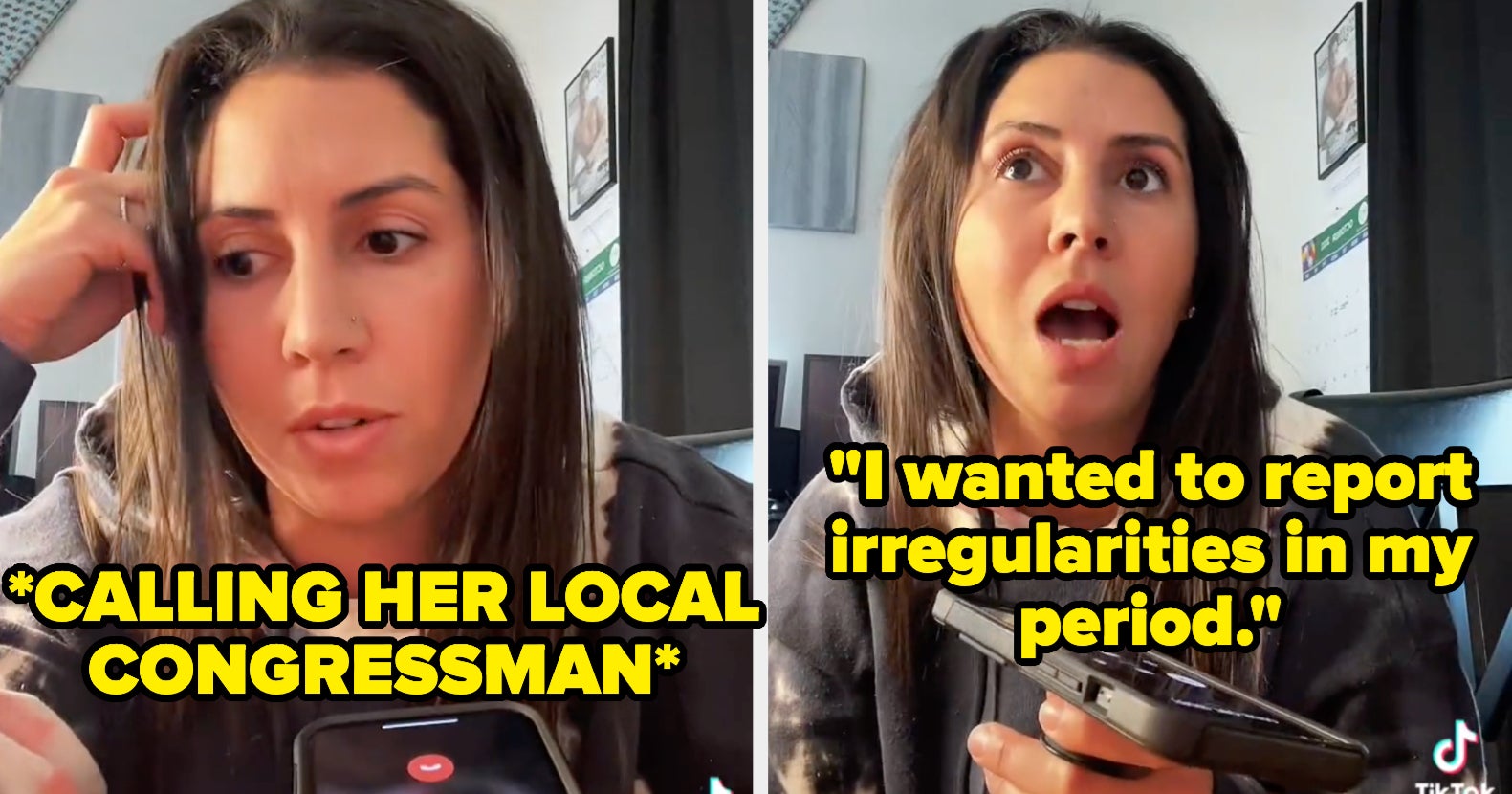 This Woman Went Viral After Calling Her Congressman About Her Period Symptoms, And It's More Proof That It Makes No Sense For Politicians To Have A Say In Reproductive Rights