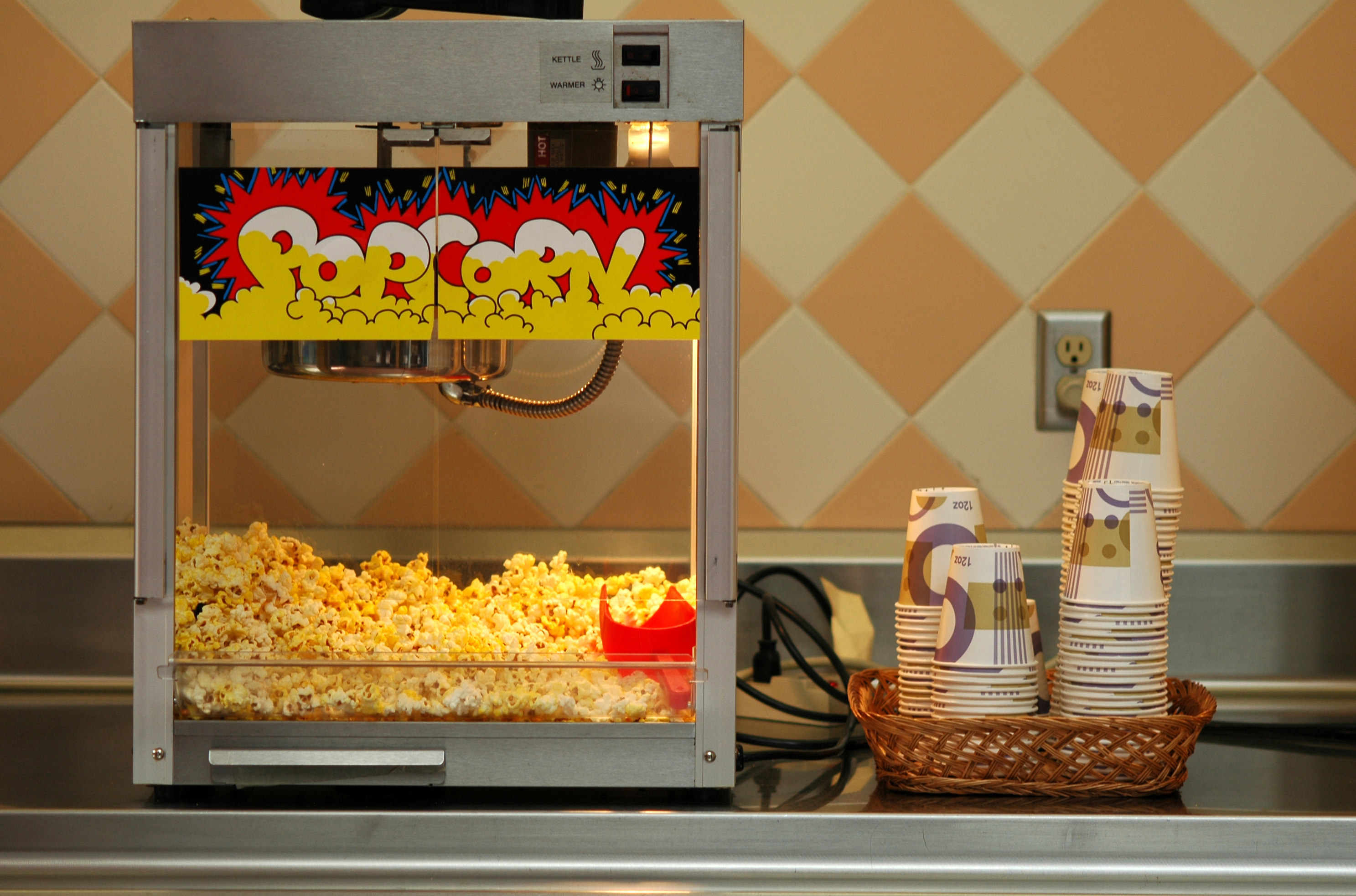 a popcorn machine