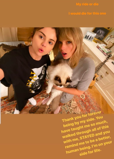seflie of the two with taylor&#x27;s cat