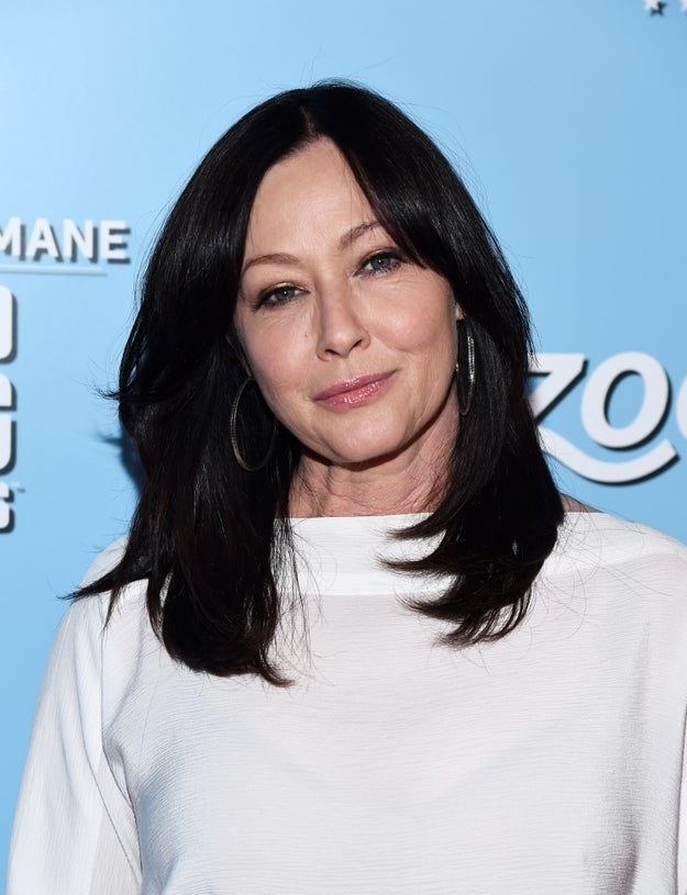 Shannen Doherty arrives at the 9th Annual American Humane Hero Dog Awards at The Beverly Hilton Hotel on October 05, 2019 in Beverly Hills, California