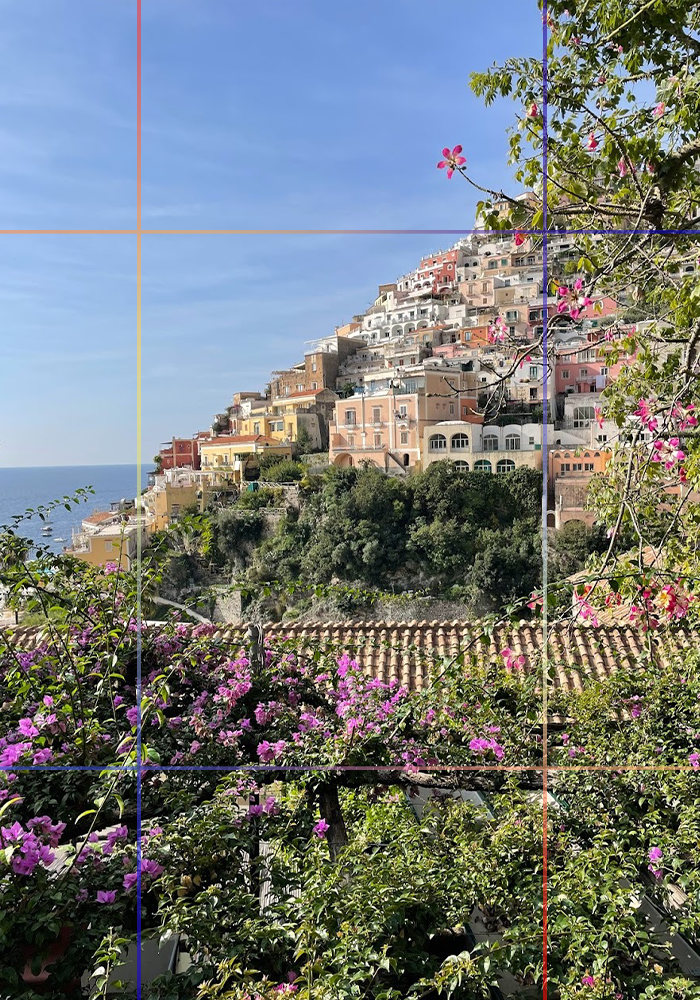 Beautiful scenery and mountainside houses in Positano