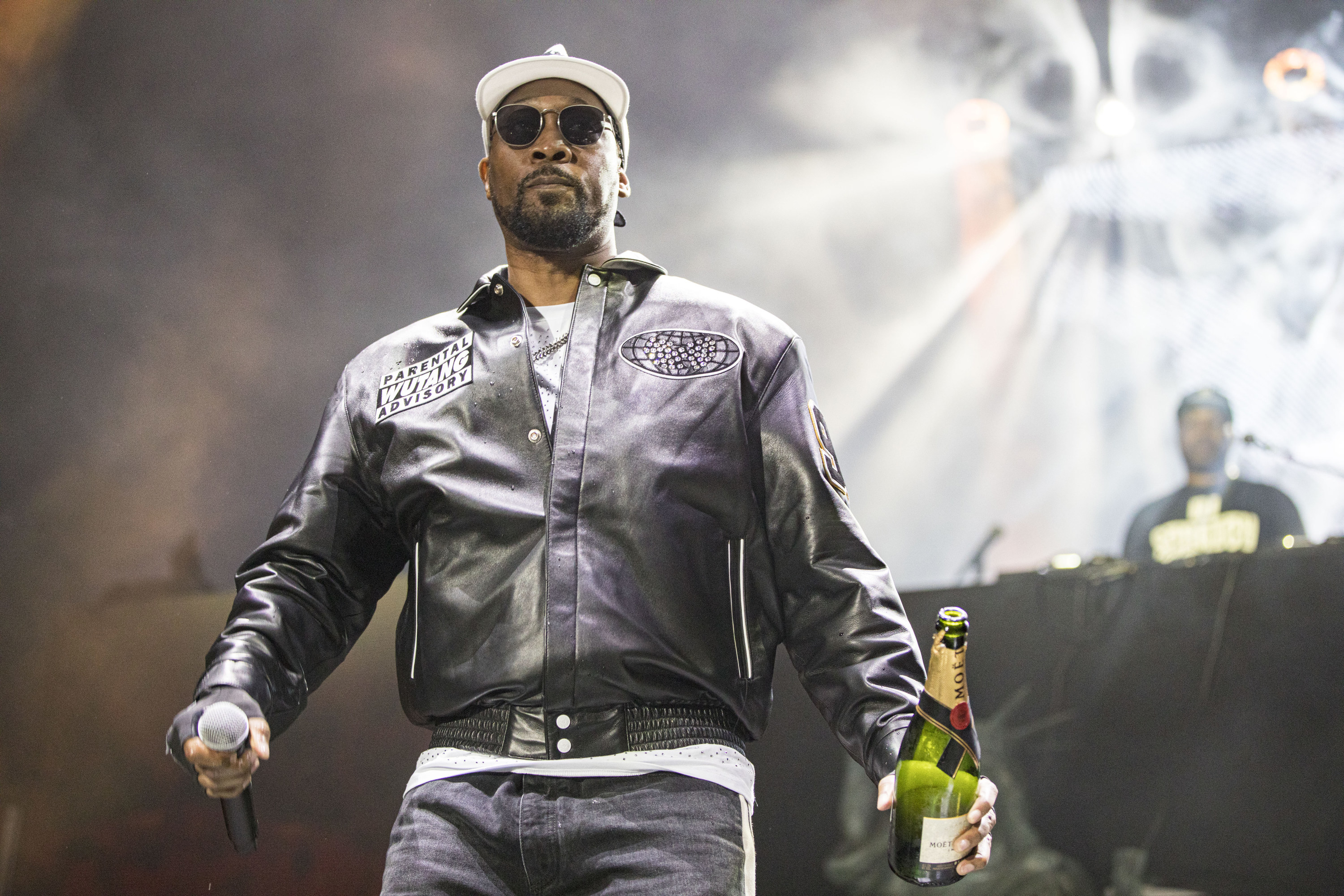 Rapper RZA of Wu-Tang Clan performs on stage on the final night of the &quot;New York State of Mind Tour&quot; at PETCO Park on October 06, 2022