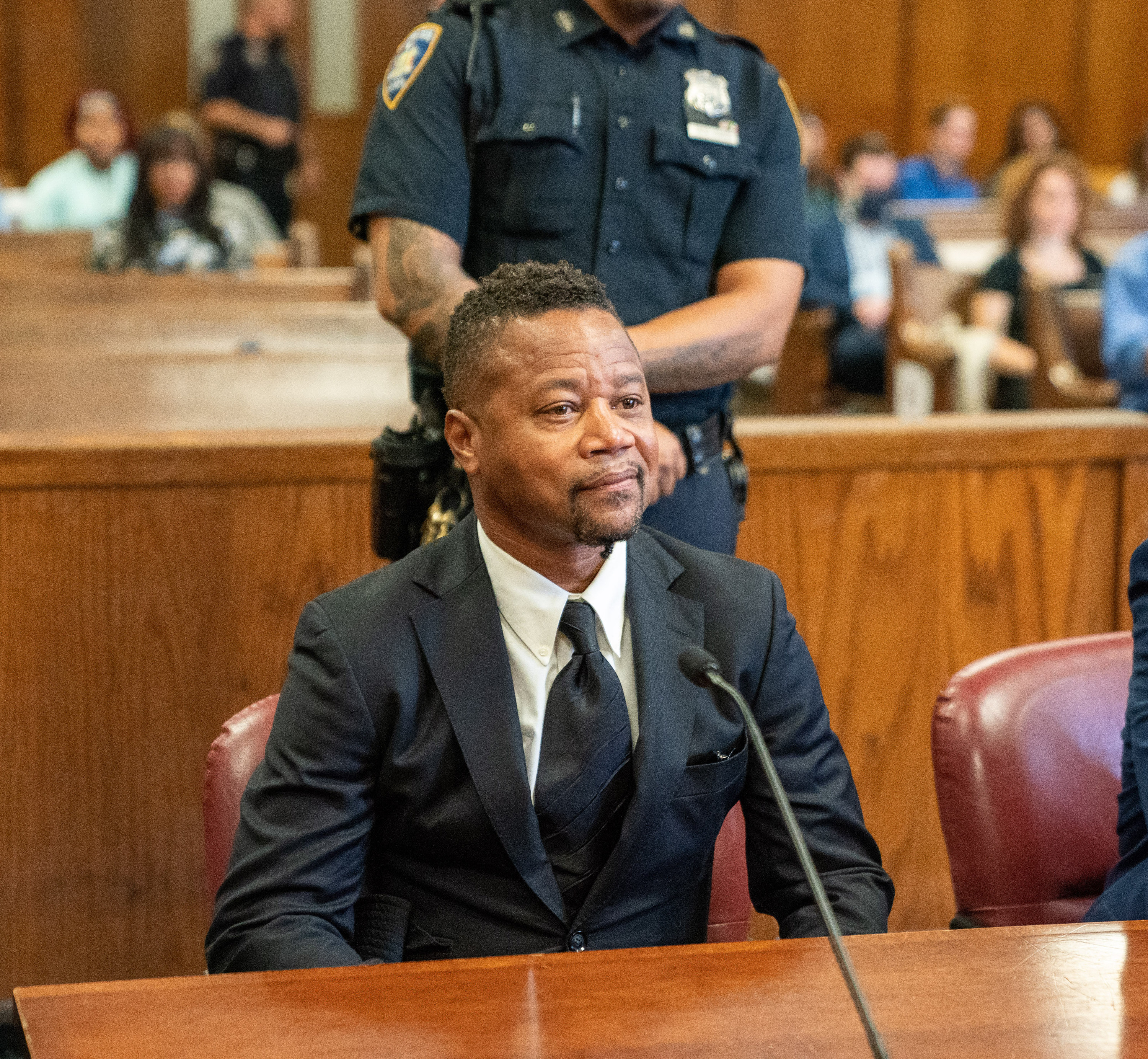 Actor Cuba Gooding Jr. appears at the Manhattan Supreme Criminal Court for his trial in New York, United States