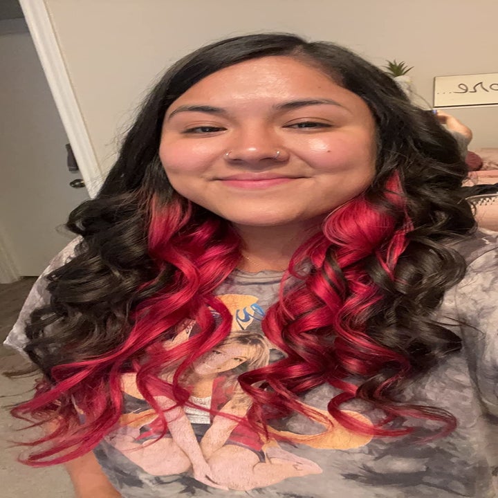 reviewer's hair curled