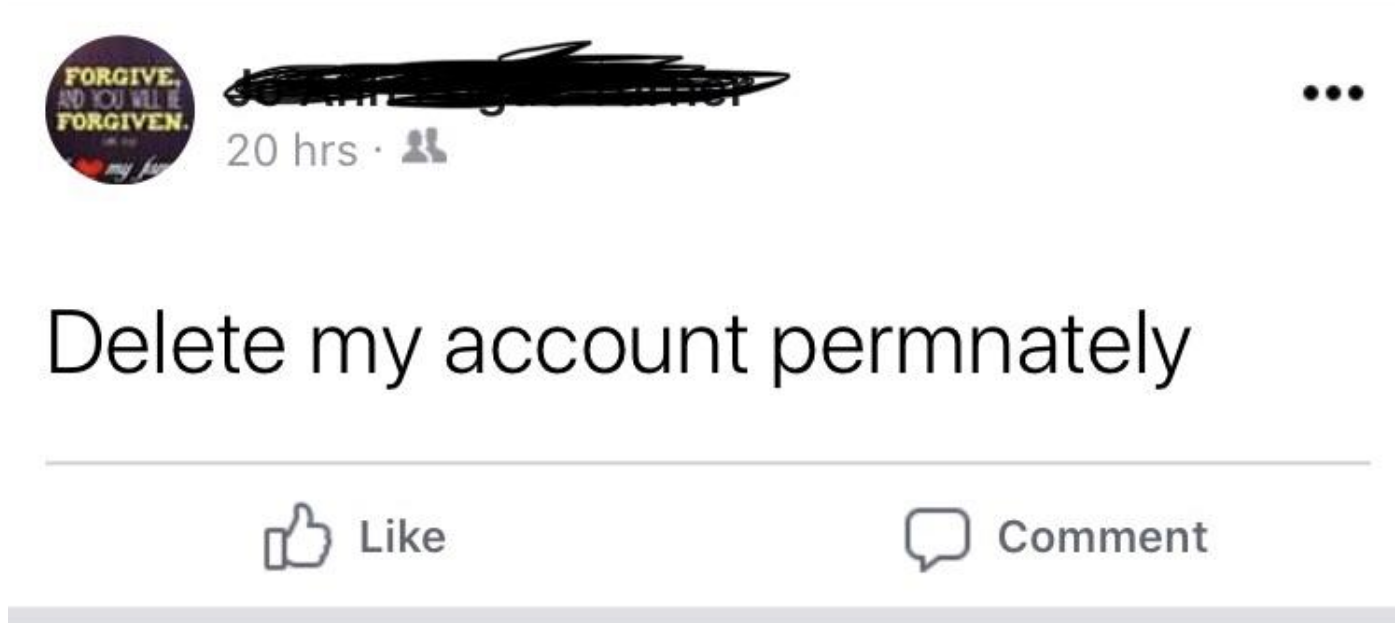 &quot;Delete my account permnately&quot;