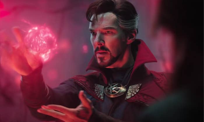 Doctor Strange manipulating an energy ball