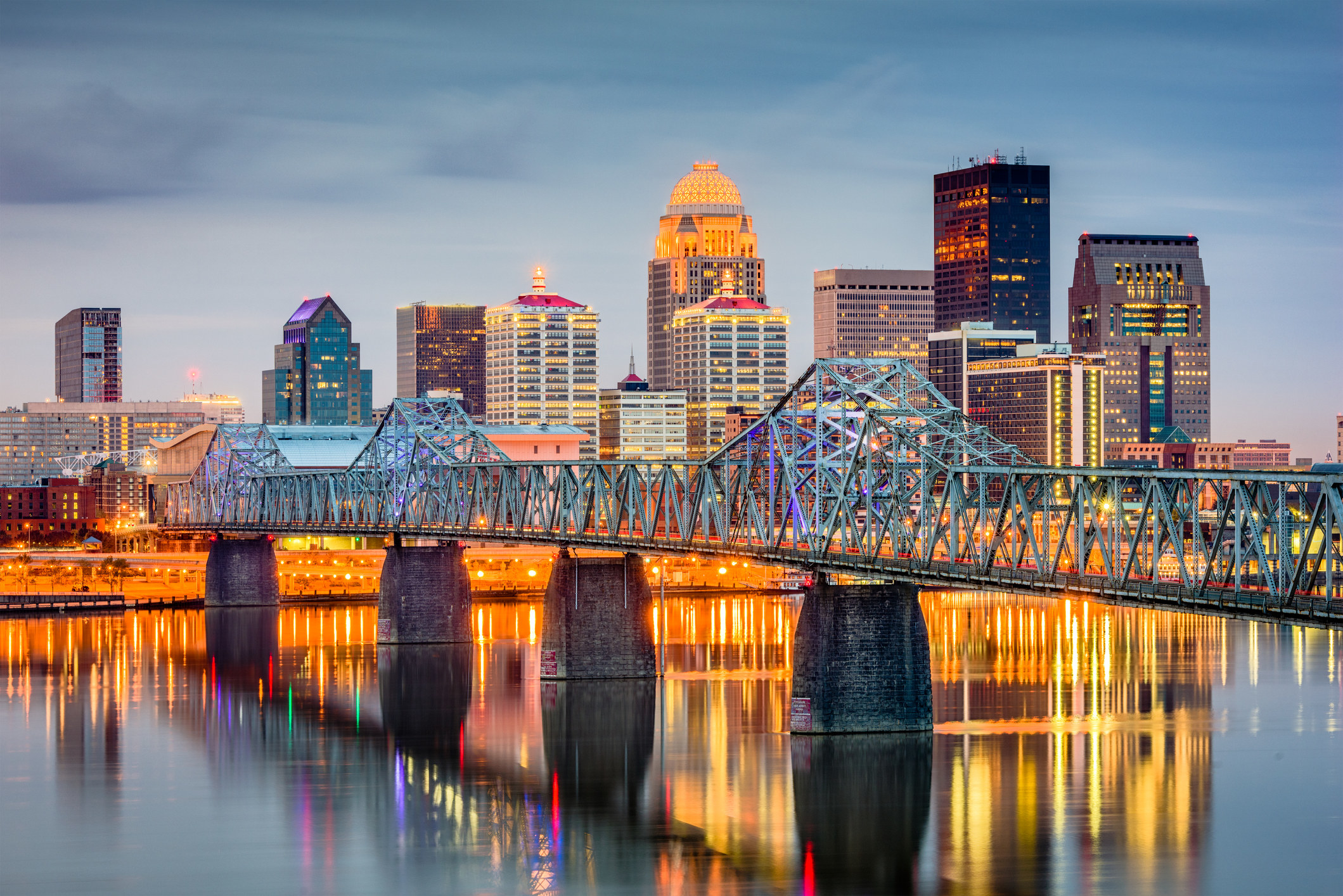 A cityscape of Louisville, Kentucky.