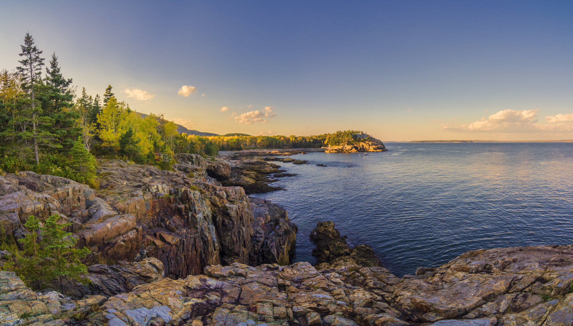 A rocky cove in Acadia National Park.