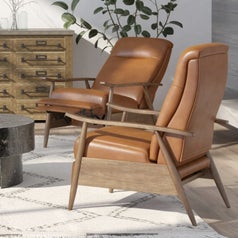 The recliner from the side view