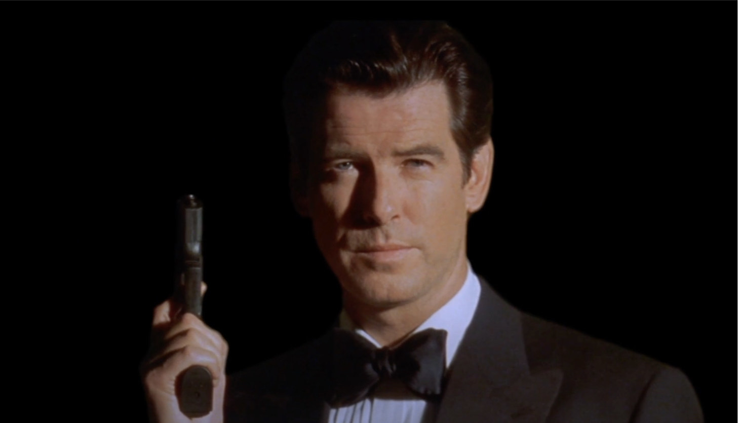 James Bond holding a gun