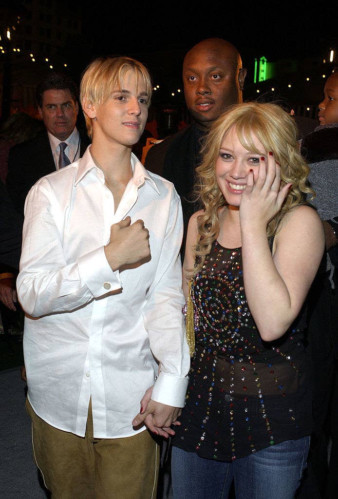 Aaron Carter and Hilary Duff