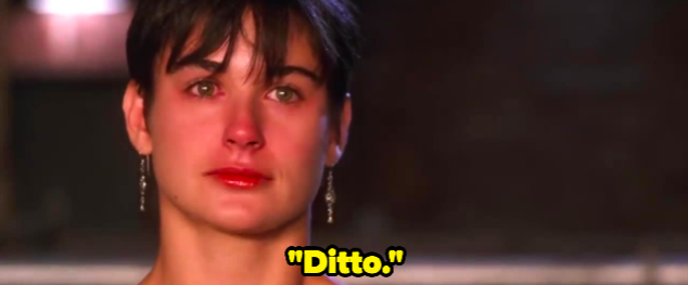 A woman saying, &quot;Ditto&quot;