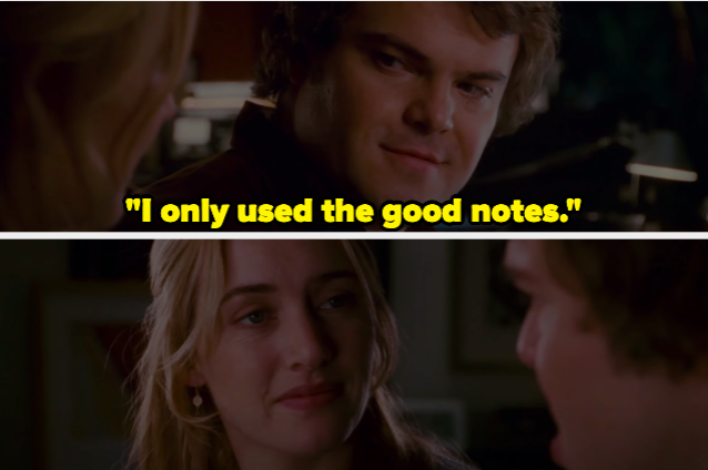 A man saying &quot;I only used the good notes&quot;
